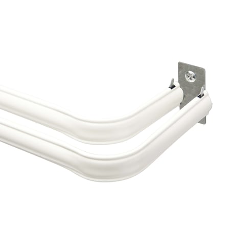 Kenney Mfg Kenney White Lockseam Curtain Rod 28 in. L X 48 in. L KN653
